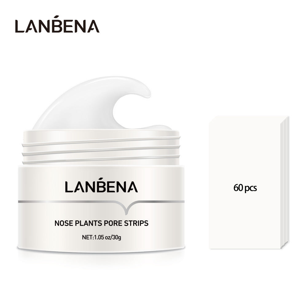 LANBENA Blackhead Nasal Mask with blackhead absorbing paper tear-off type to remove acne and clean nose for men and women