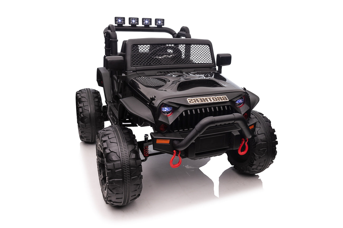 JEEP Double Drive Children Ride- on Car With 40W*2 12V7AH*1 Battery,Parent Remote Control , Foot Pedal