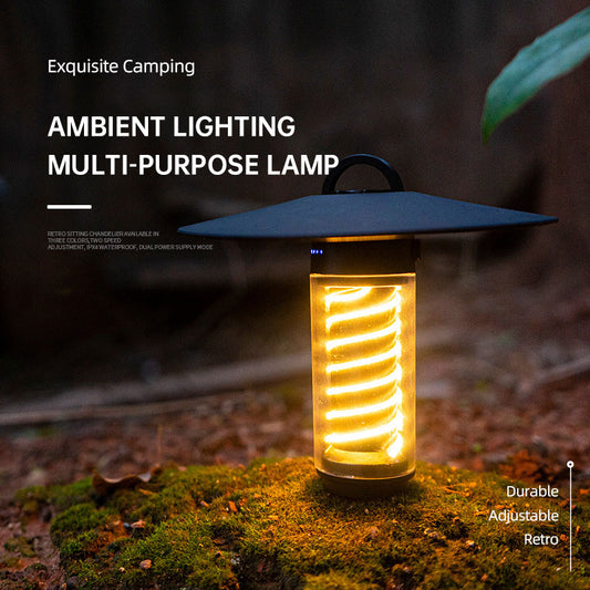Outdoor Camping Light Portable Night Light Portable Flashlight Tripod Stand Lighting Lighthouse Marquee Tent Atmosphere Light