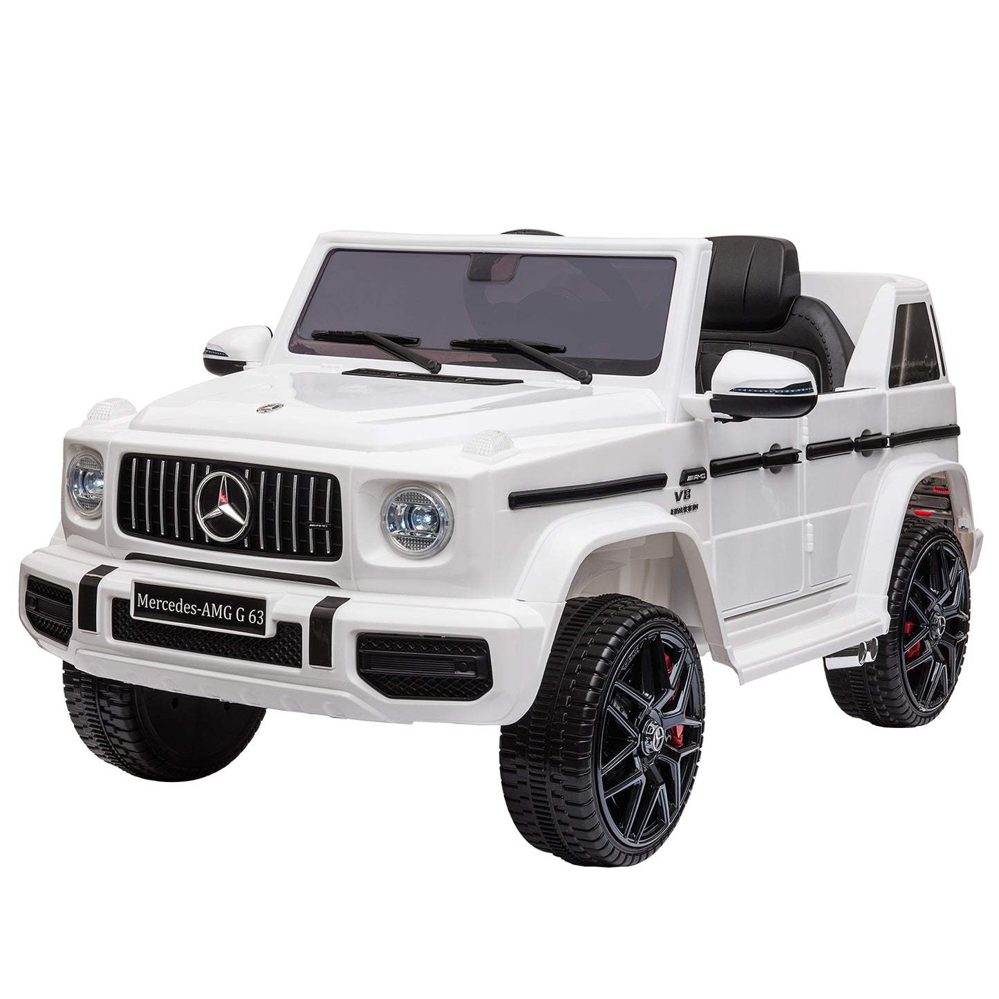 12V kids Ride On Jeep with Remote Control, Electric Car for Kids 3-6 Years, 3 Speeds, Music Story Playing, LED Lights, MP3 Player,White