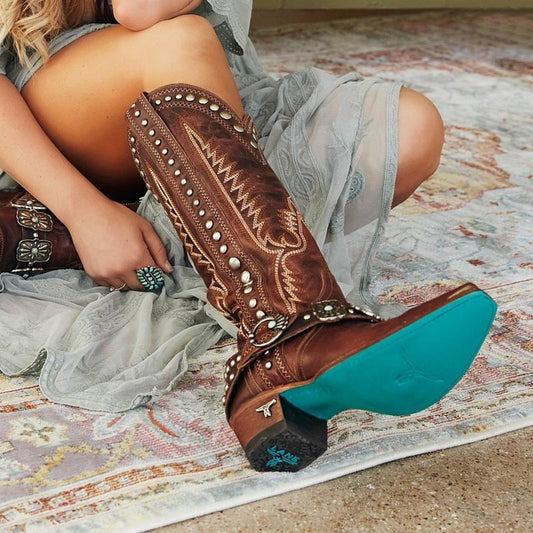 New Western Style Womens Competitive Denim Oversized Boots