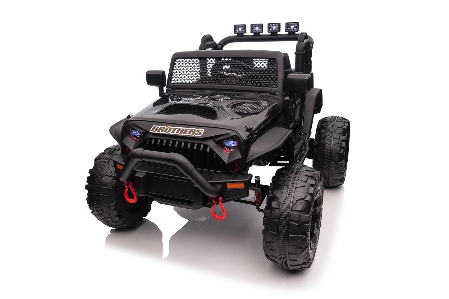 JEEP Double Drive Children Ride- on Car With 40W*2 12V7AH*1 Battery,Parent Remote Control , Foot Pedal