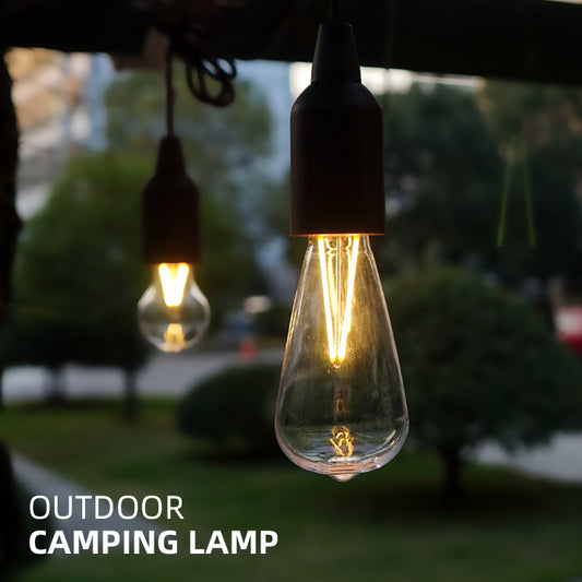 Outdoor Portable Camping Lights Retro Lighting LED Cable Lights Tent Lights Christmas Camping Atmosphere Lights Decorative Chandeliers