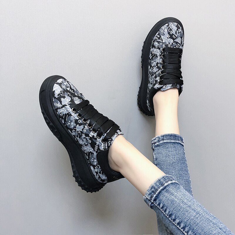 Women Sneakers Brand Design New White Shoes Woman  Trend Casual Sneakers Women Fashion Wedges Platform Vulcanized Shoes
