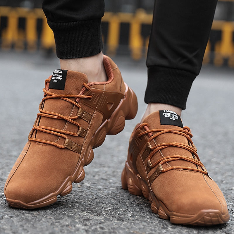 Popular Male Casual Shoes for Men Adults Comfortable Senior Suede Black Male Sneakers - TRIPLE AAA Fashion Collection