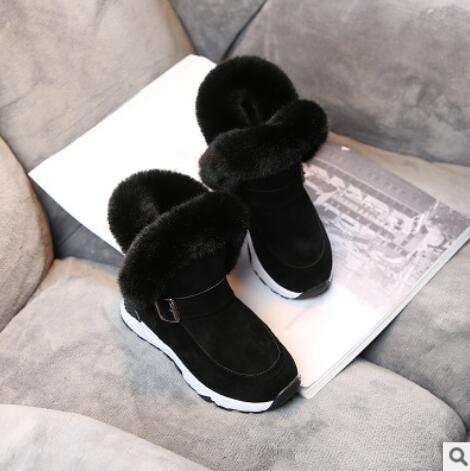 Children Boots Shoes New Winter Plush Warm Martin Boys Shoes Fashion Leather Soft Fleece Antislip Girls Boots