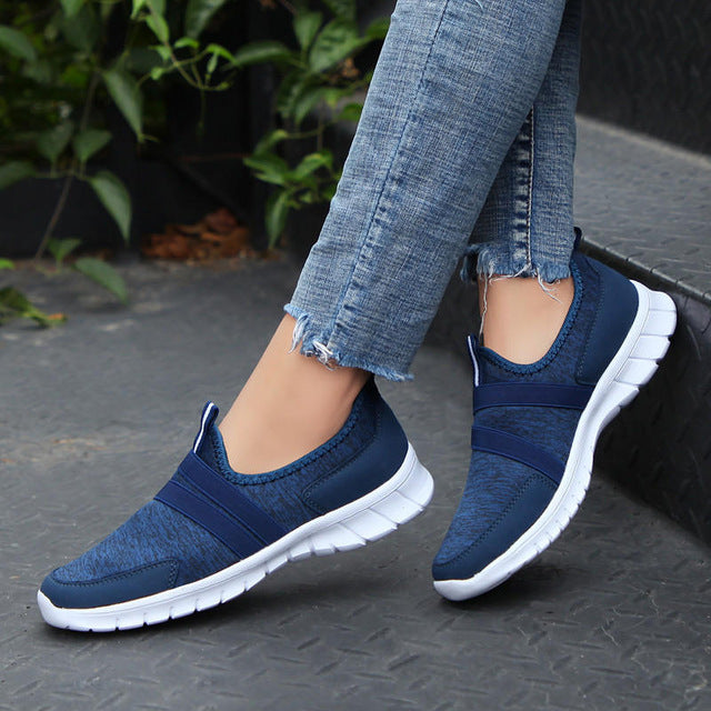 Sneakers Women Breathable Mesh Shoes Woman Ballet Slip On Flats Loafers Ladies Shoes Creepers tenis feminino - TRIPLE AAA Fashion Collection