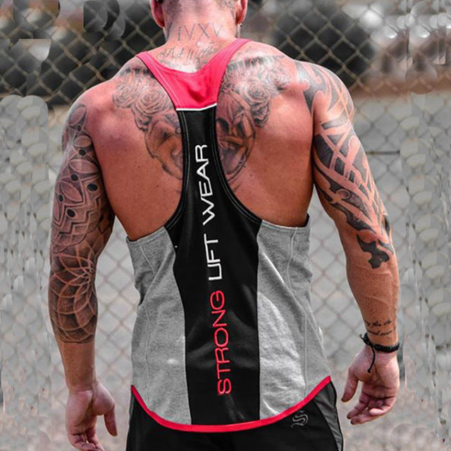 Mens Bodybuilding Tank top Gyms Fitness Sleeveless Shirt New Male Cotton clothing Fashion Singlet Vest Undershirt