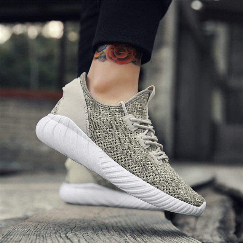 Running Shoes For Men Outdoor Mesh Comfortable Man Sneakers Sports Shoes Lace-up Sneaker - TRIPLE AAA Fashion Collection