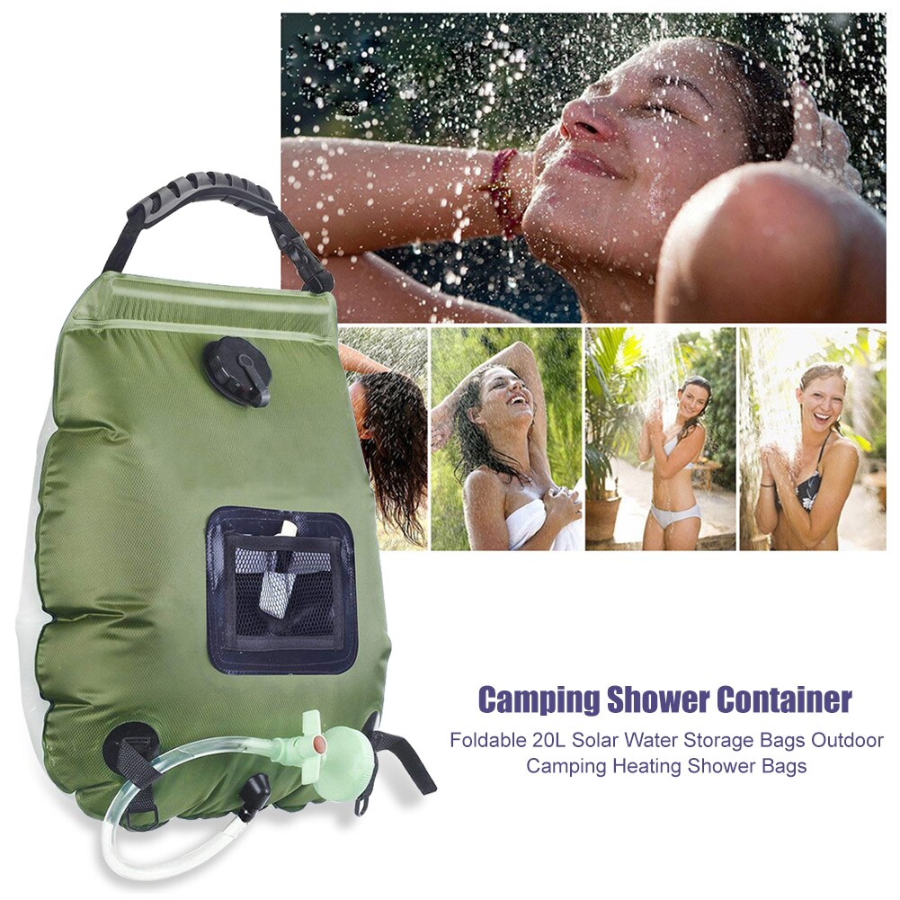 Portable Shower 20L Sun absorbs heat Water Storage Bags Outdoor Camping Hiking Heating Shower Bathing Bags Heating Shower Bags - TRIPLE AAA Fashion Collection