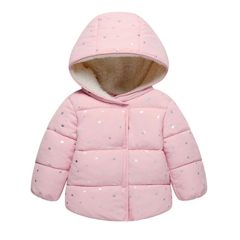 Baby Girls Jacket Autumn Winter Jacket For Girls Coat Kids Warm Hooded Outerwear Children Clothes Infant Girls Coat - TRIPLE AAA Fashion Collection