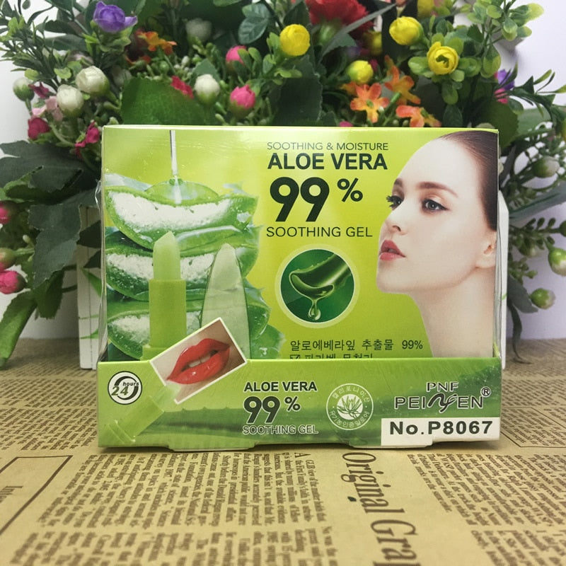 PNF Brand Aloe Vera Natural Moisturizer Lipstick Temperature Changed Color Lipbalm Natural Magic Pink Protector Lips Cosmetics - TRIPLE AAA Fashion Collection