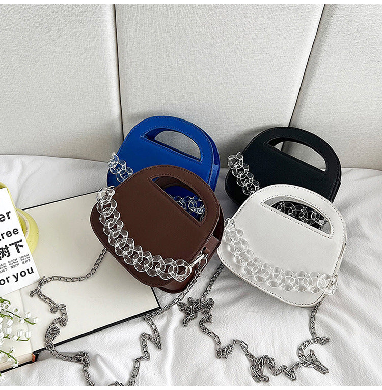 Mini Chain Decorative Handbag Spring And Summer New Style One-Shoulder Messenger Bag Fashion Casual Small Square Bag