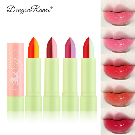 Macaron Color Changing Single And Double Color Lipstick Lipstick Lasting And Not Easy To Decolorize Biting Lip Moisturizing Warm Color Lipstick