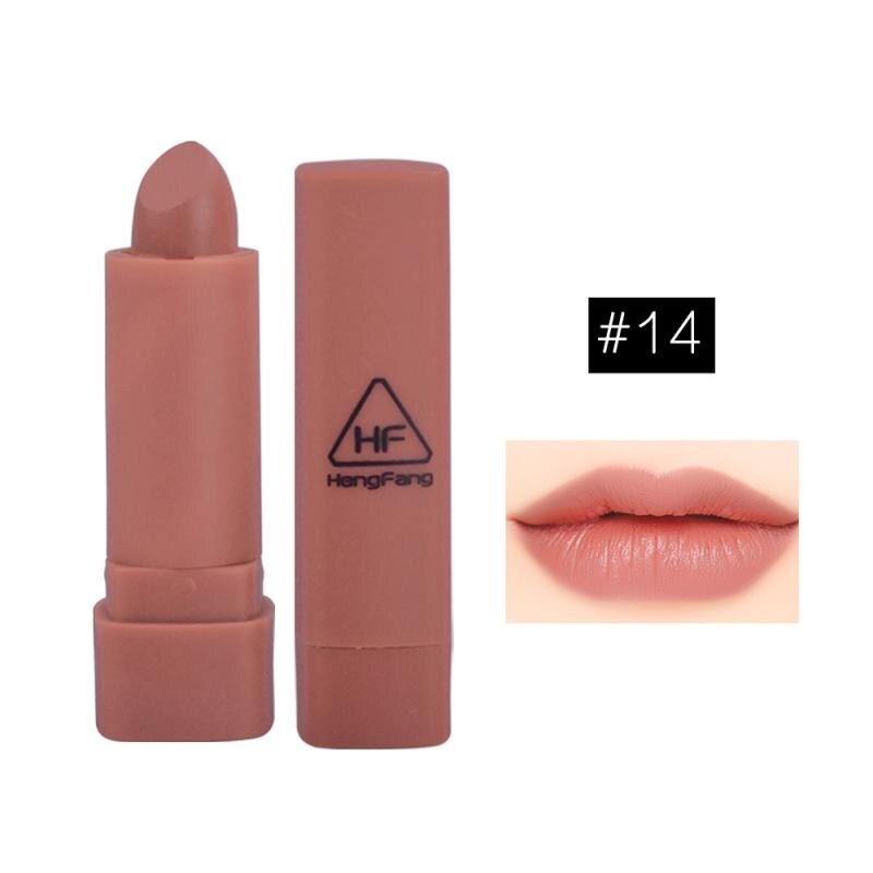 6Pcs/set Pumpkin Color Matte Lipstick Set Long-lasting Waterproof Nude Batom Lipstick Kit With Mirror Lips Makeup Lipstcks TSLM2 - TRIPLE AAA Fashion Collection