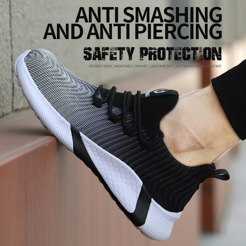 Summer Breathable Labor Insurance Shoes Men's Anti-Smashing Anti-Piercing And Stiff Safety Shoes