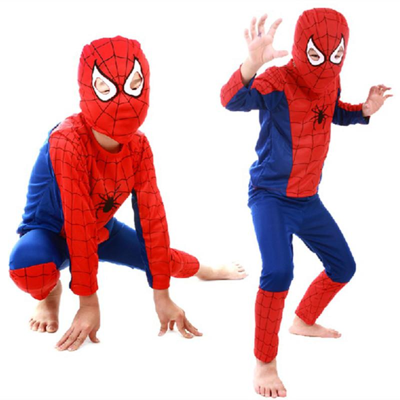 Red spiderman costume black spiderman batman superman halloween costumes - TRIPLE AAA Fashion Collection