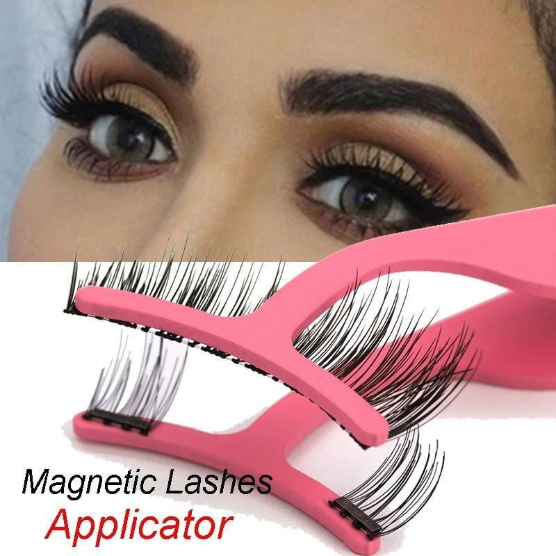 False Eyelash Tweezers Fake Eye Lash Applicator Eyelash Extension Curler Nipper Auxiliary Clip Clamp Makeup Forceps Tools - TRIPLE AAA Fashion Collection