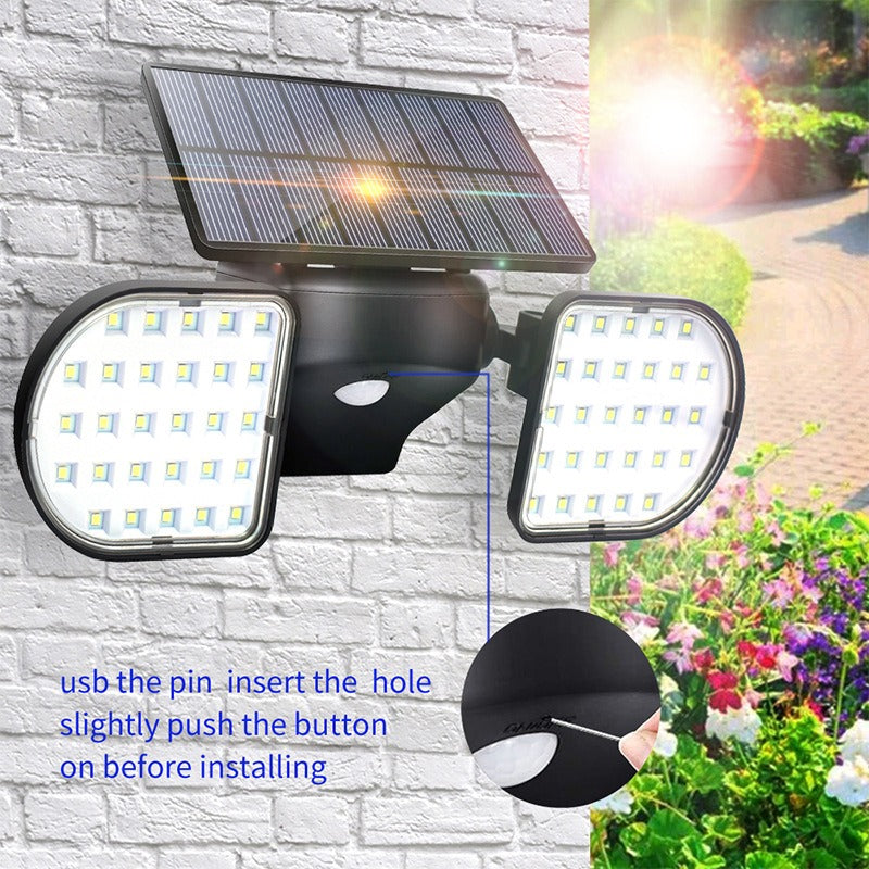 Solar Lights Garden Lights Waterproof 56 Led Body Sensor Landscape Street Lights Solar Lighting Wall Lights