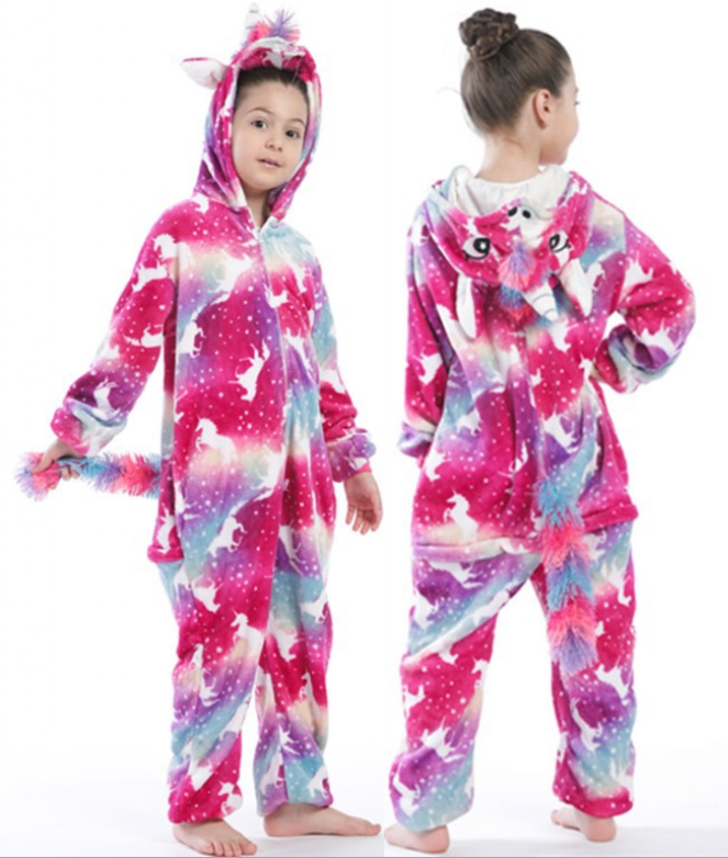 Unicorn Pajamas Boy Romper Girl's One-Piece  Pajamas  Cartoon Animal - TRIPLE AAA Fashion Collection