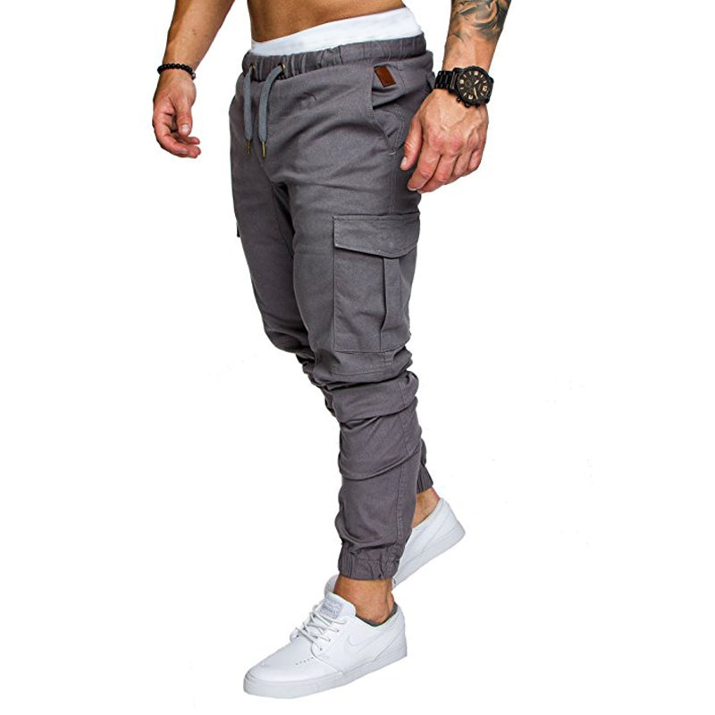 New Men's Casual Tether Elastic Sports Trousers - TRIPLE AAA Fashion Collection