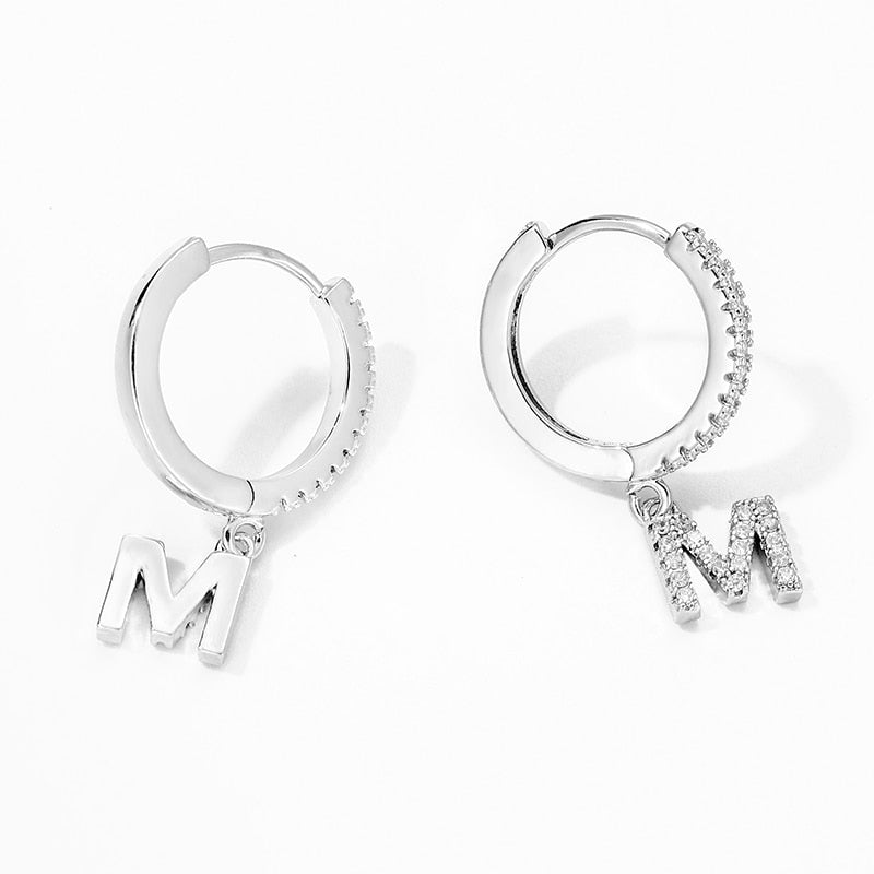 SIPENGJEL Punk Geometric Initial Pendant Hugging Earrings Fashion Hip Hop Christmas Hoop Earrings For Women 2021 Trend Jewelry