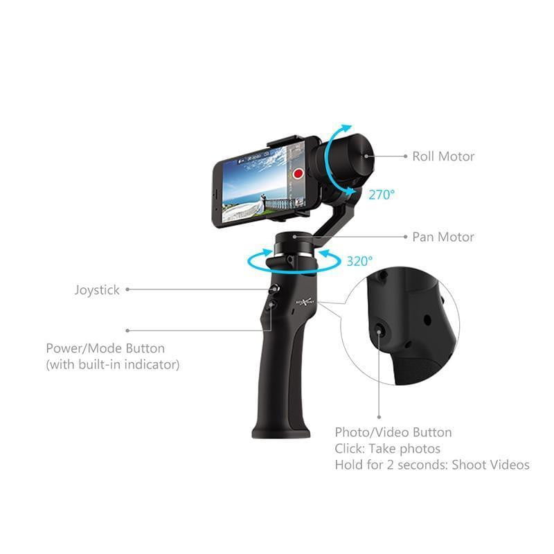 Beyondsky Eyemind Smartphone Handheld Gimbal 3-Axis Stabilizer - TRIPLE AAA Fashion Collection