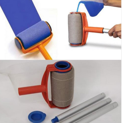 Faroot  Cleaning Brushes 5Pcs Pro Paint Roller Kit Brush Tray Painting Runner Pintar Tool Facil Decor