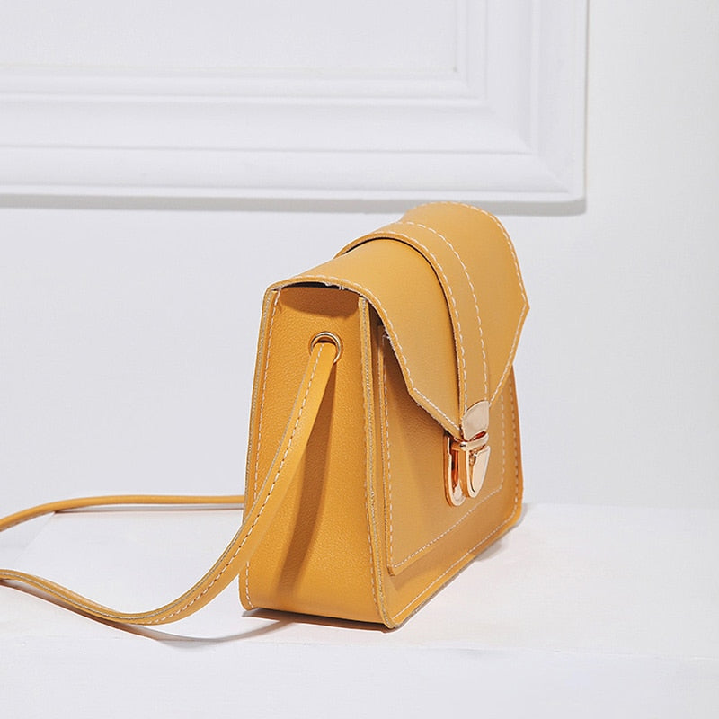 Fashion Small Crossbody Bags for Women 2018 Mini PU Leather Shoulder Messenger Bag for Girl Yellow Bolsas Ladies Phone Purse - TRIPLE AAA Fashion Collection