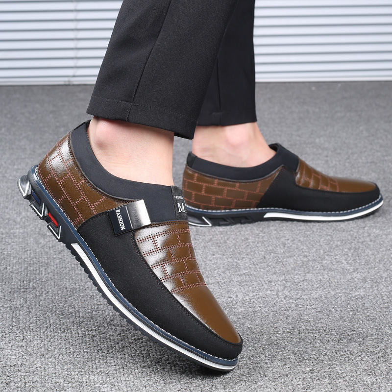 XPAY Genuine Leather Men Casual Shoes Brand 2019 Mens Loafers Moccasins Breathable Slip on Black Driving Shoes Plus Size 38-46 - TRIPLE AAA Fashion Collection