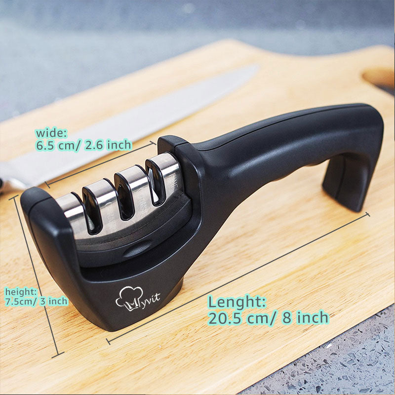 Knife Sharpener 3 Stages Professional Kitchen Sharpening Stone Grinder knives Whetstone Tungsten Diamond Ceramic Sharpener Tool - TRIPLE AAA Fashion Collection