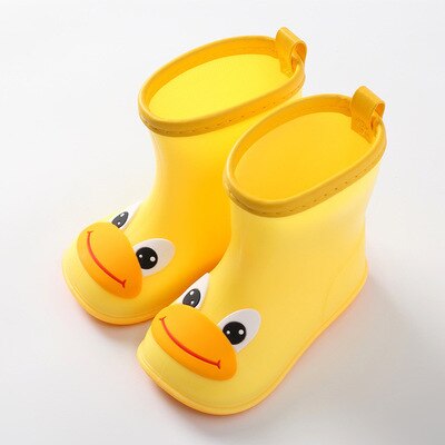 KushyShoo Classic Children's Shoes PVC Rubber Kids Baby Cartoon Shoes Water Shoes Waterproof Rain Boots Toddler Girl Rainboots