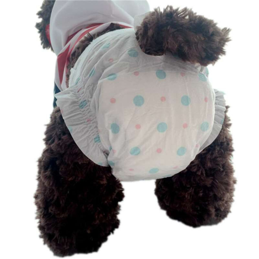 Hot 10Pcs Disposable Pet Dog Physiological Pants Sanitary Nappy Underwear Diaper