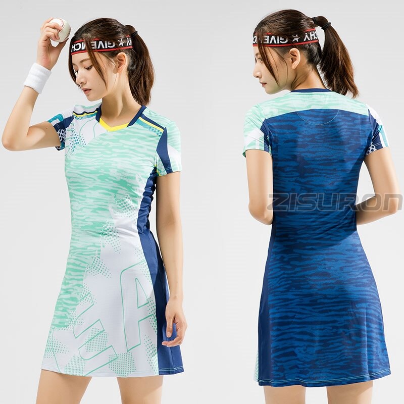 New badminton dress for Woman Girls Sports Dress + Inner shorts Ladies Tennis Dresses With Shorts Gym workout Sportswear - TRIPLE AAA Fashion Collection