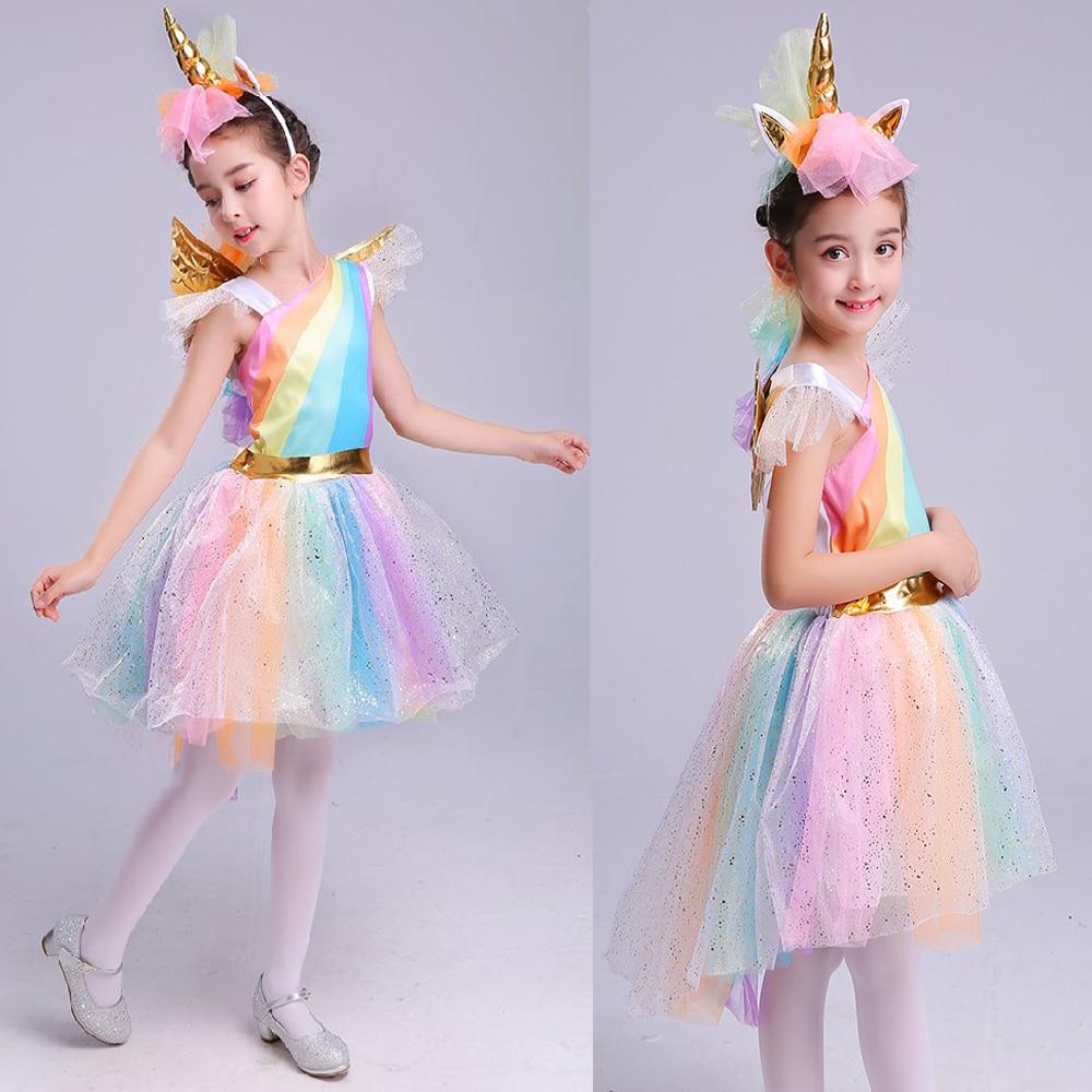 Unicorn Party With Headband Halloween Christmas Cosplay  Party Dress - TRIPLE AAA Fashion Collection