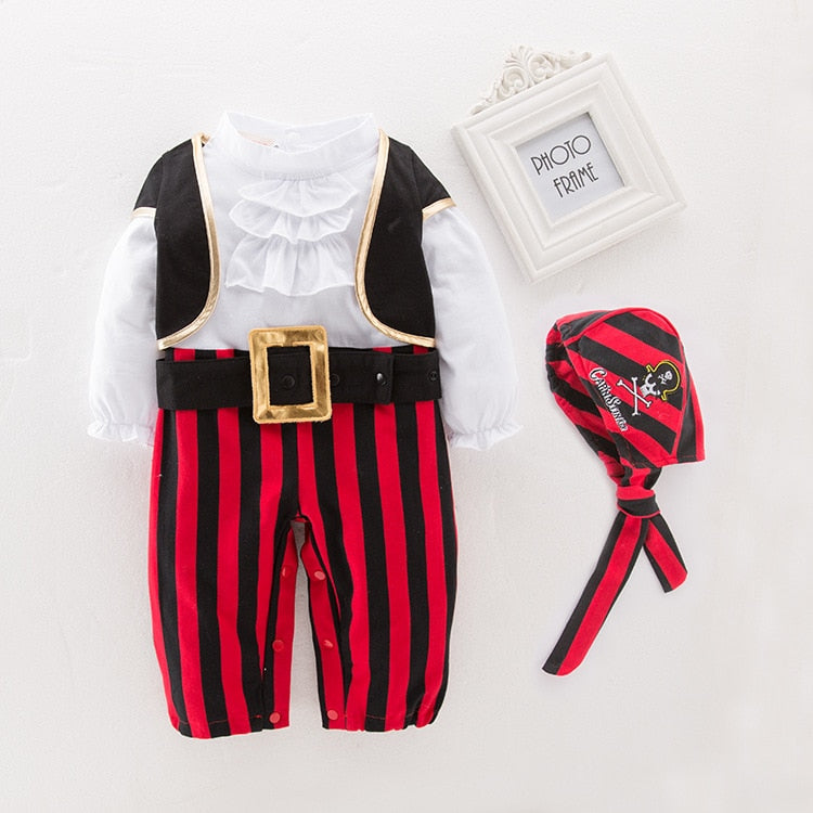Pirate Captain Cosplay Clothes for Baby Boy Halloween Christmas Fancy Clothes Halloween Costume for Kids Children Pirate Costume - TRIPLE AAA Fashion Collection