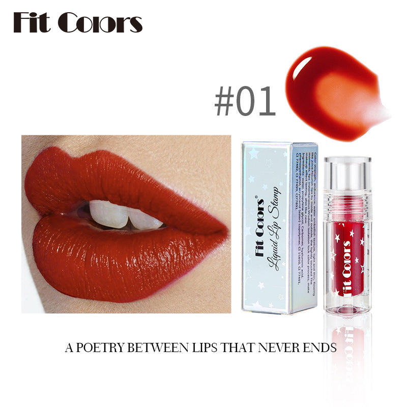 Fit Colors Lip Dye Liquid Lipstick Moisturizes Does Not Fade Does Not Stick To Cup Bite Lip Makeup Lip Dye Liquid Lip Emulsion Lip Glaze