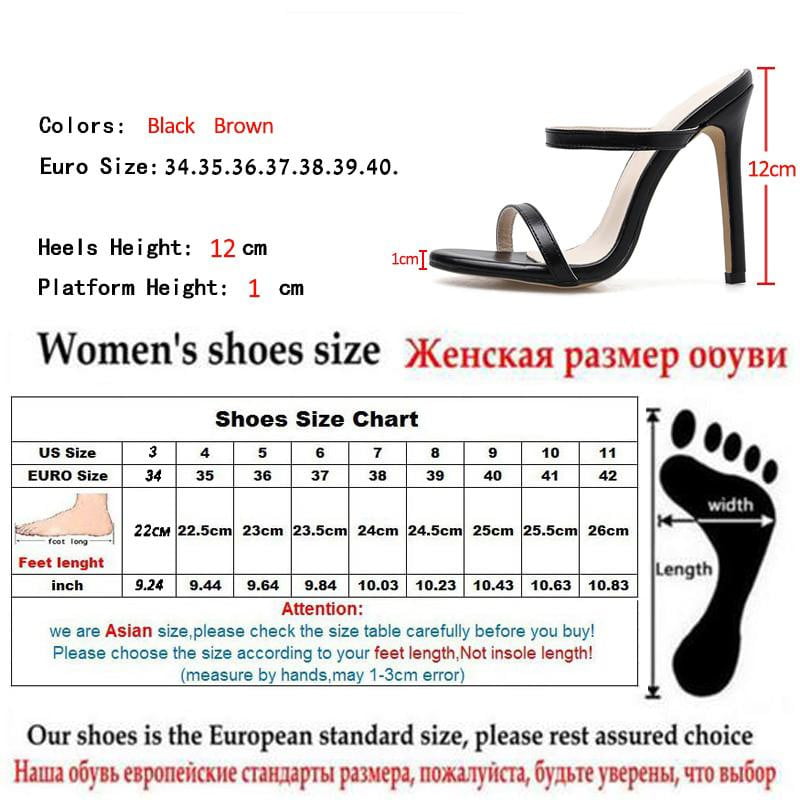 Arrival Gladiator Slippers Sandals Woman Open Toe Rome Black Brown High Heel Shoes Women Shoes - TRIPLE AAA Fashion Collection
