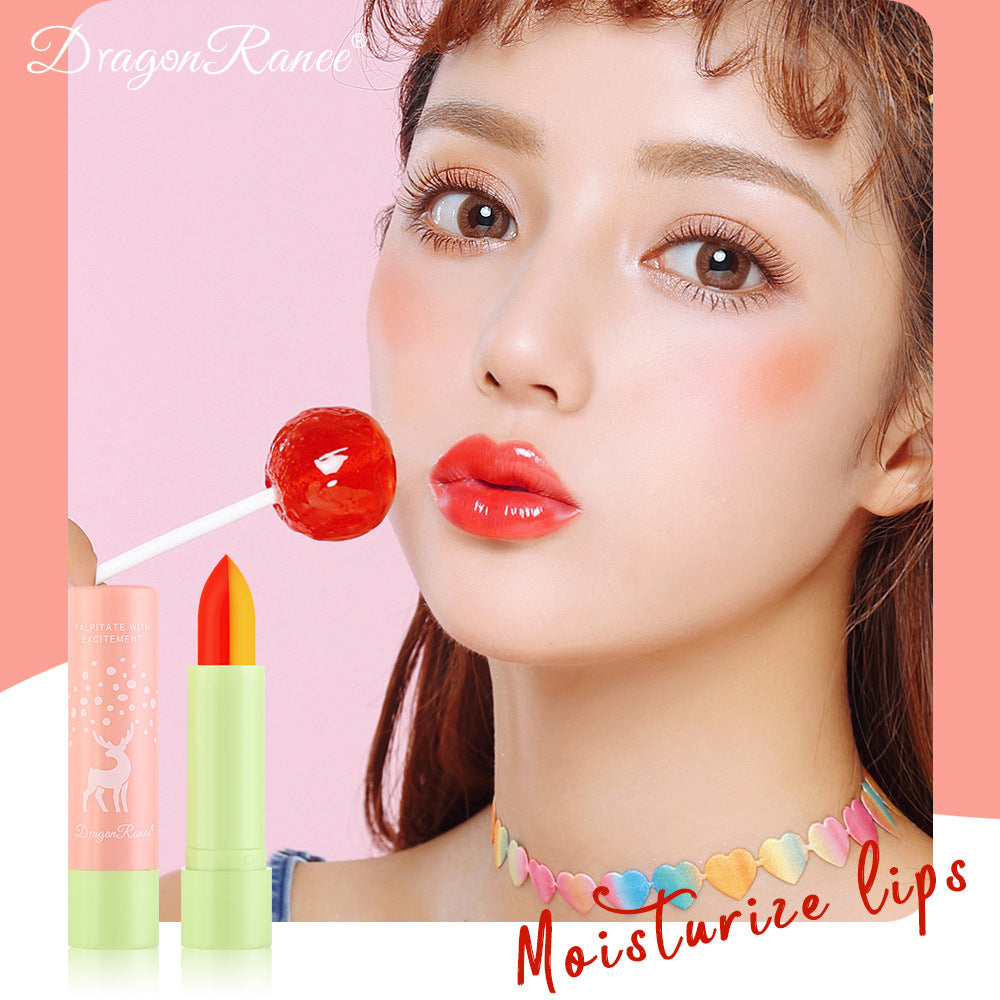 Macaron Color Changing Single And Double Color Lipstick Lipstick Lasting And Not Easy To Decolorize Biting Lip Moisturizing Warm Color Lipstick