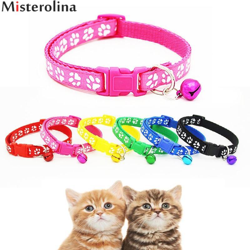 Safety Nylon Dog Puppy Cat Collar Lovely Lovely Adjustable Pet Collar Cats Collars With Bell Pet Dog - TRIPLE AAA Fashion Collection