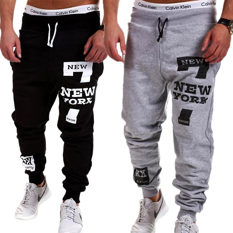 Mens Joggers Male Trousers Men Pants Casual  Pants Sweatpants Jogger Black - TRIPLE AAA Fashion Collection