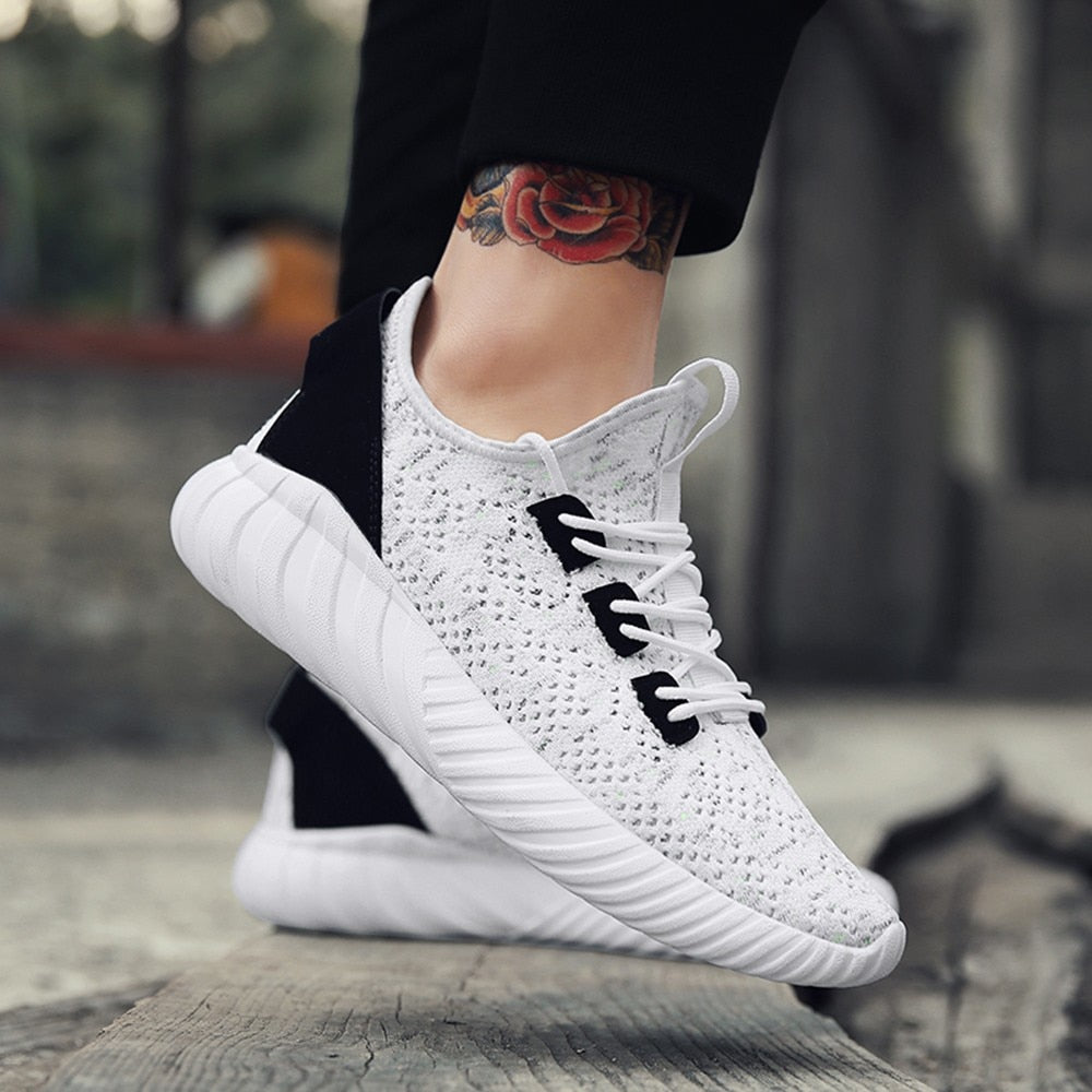Running Shoes For Men Outdoor Mesh Comfortable Man Sneakers Sports Shoes Lace-up Sneaker - TRIPLE AAA Fashion Collection