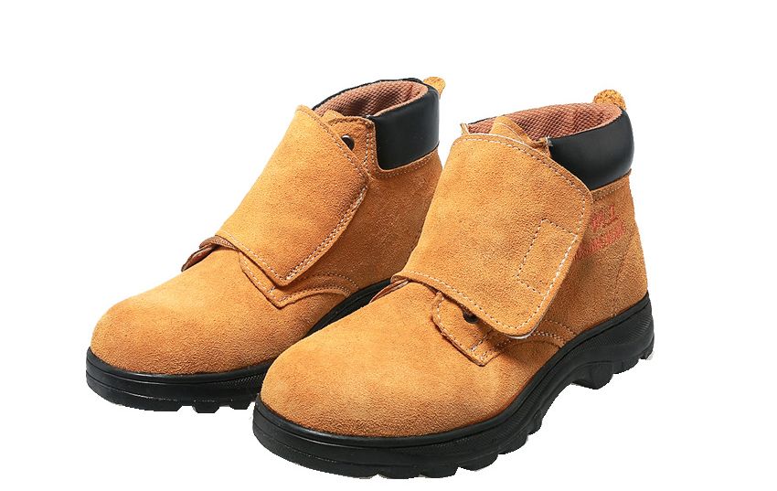 Suede Leather Work Shoes Anti - Smash Anti - Puncture Safety Shoes