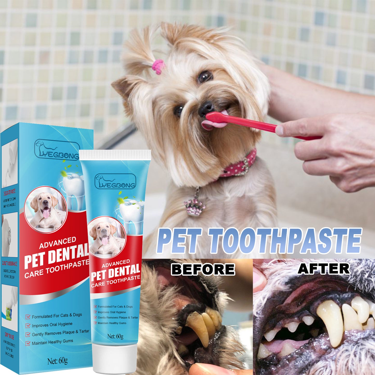 Fresh Breath Pet Toothpaste Dog In Addition To Bad Breath Tartar Cleaning Cat Oral Care Edible Toothpaste