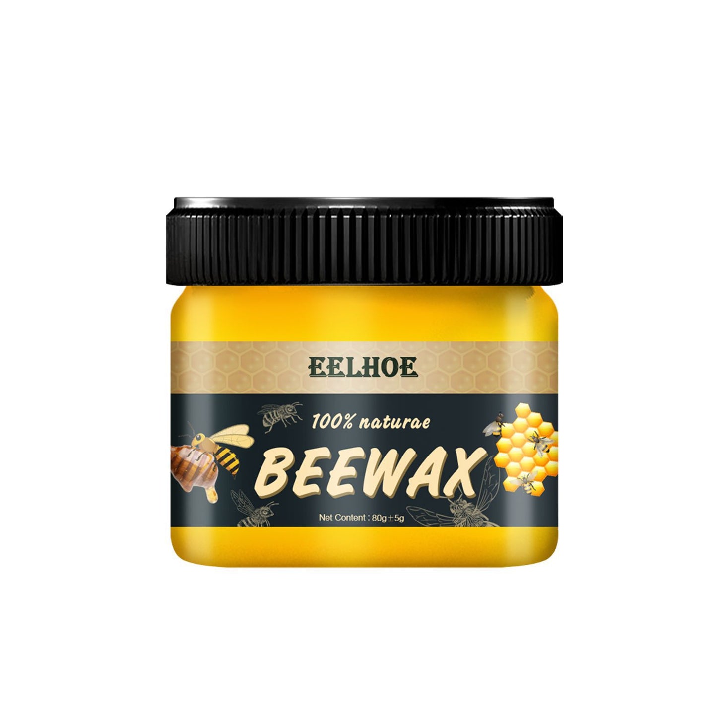 EELHOE Natural Beeswax Furniture Care Polishing Beeswax Waterproof Brightening Wear-resistant Wood Floor Care Beeswax