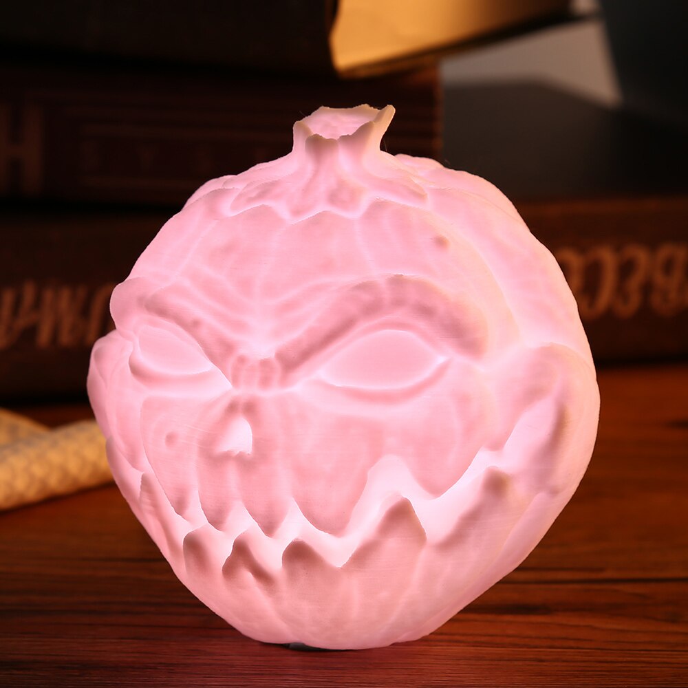 3D Printing Devil Pumpkin Face Light Pat Night Lamp For Halloween - TRIPLE AAA Fashion Collection