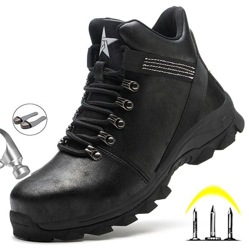 Winter Boots Men Safety Shoes Indestructible Work Shoes Puncture-Proof Work Sneakers Male Steel Toe Shoes Work Safety Boots