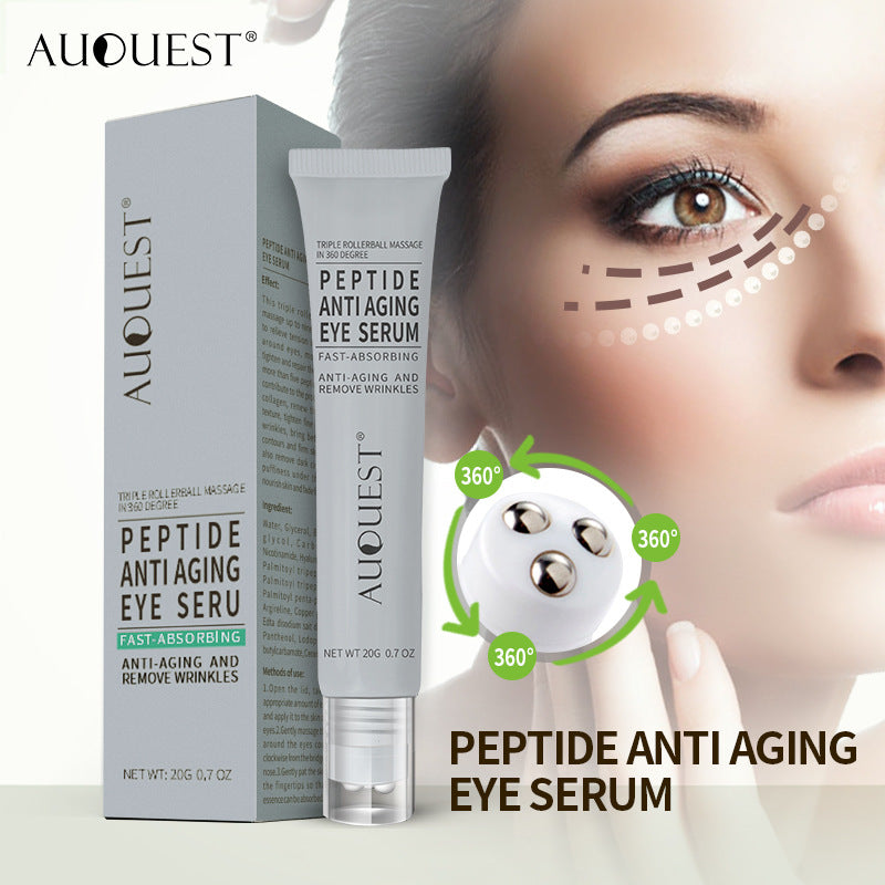 AUQUEST Polypeptide Eye Serum Cream Collagen Roller Eye Cream Massage Stick Dilute Eye Bag Eye Cream