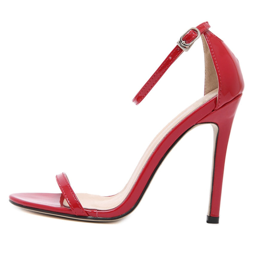 Sexy Women Red Wedding Shoes Peep Toe Stiletto High Heels Shoes - TRIPLE AAA Fashion Collection