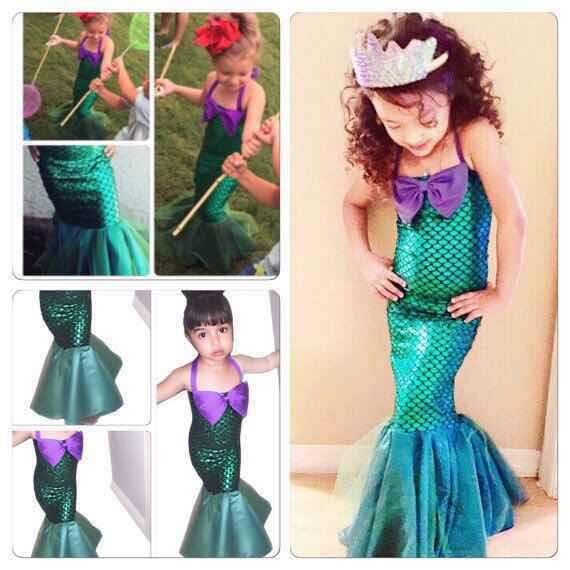 Halloween/Christmas Mermaid Cosplay Dress Green Mermaid Tail Fancy Dresses - TRIPLE AAA Fashion Collection